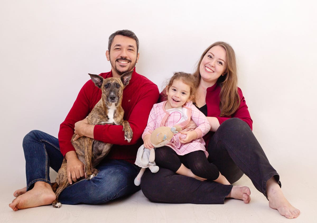 Happy family portrait photoshoot