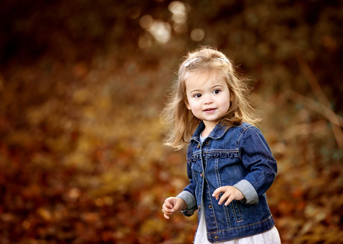 Outdoor children’s portrait photo session