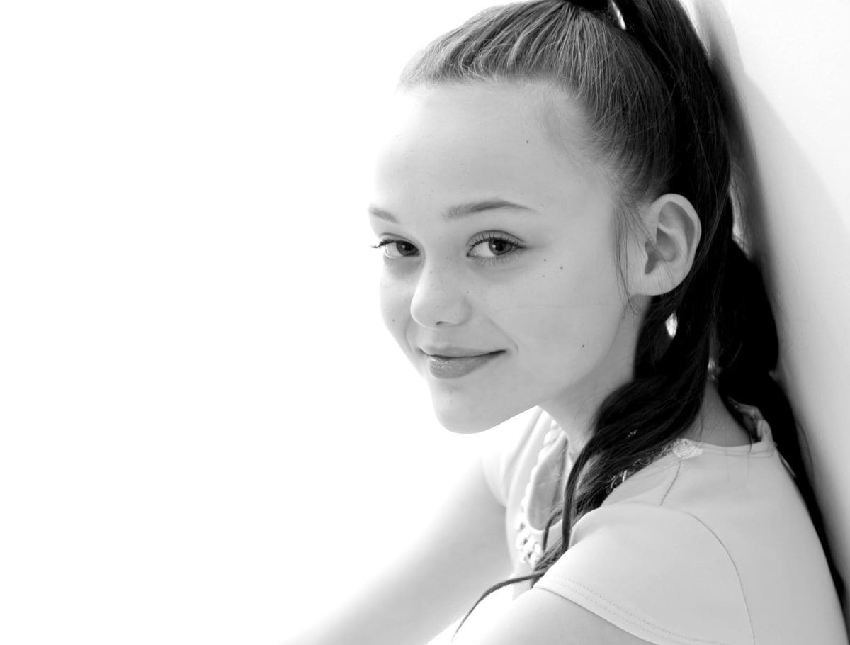 Black and white from children’s portrait photoshoot