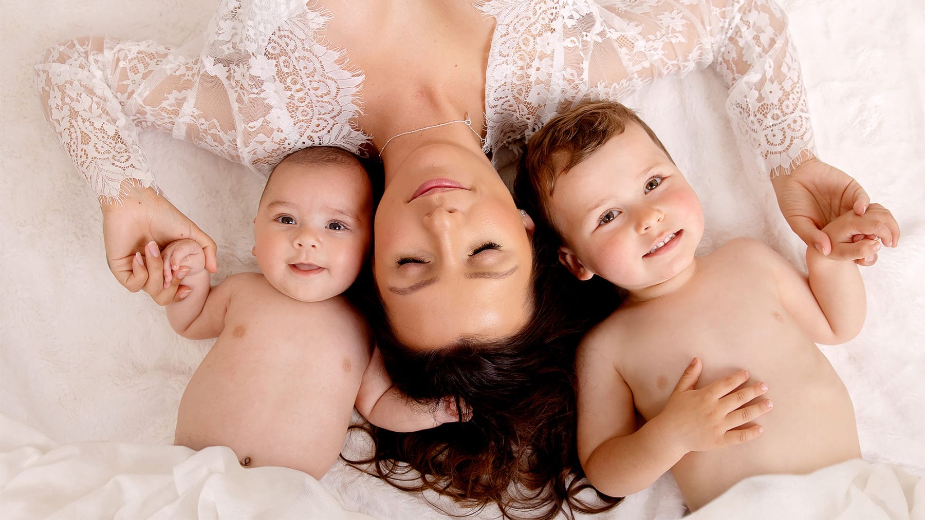 Mother, baby and child portrait photograph from East Yorkshire photographer Justine McMillan